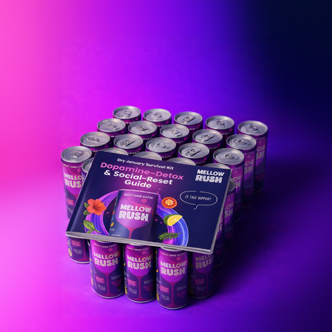 Mellow Rush Dry January Survival Kit (24-pack + Detox Guide)